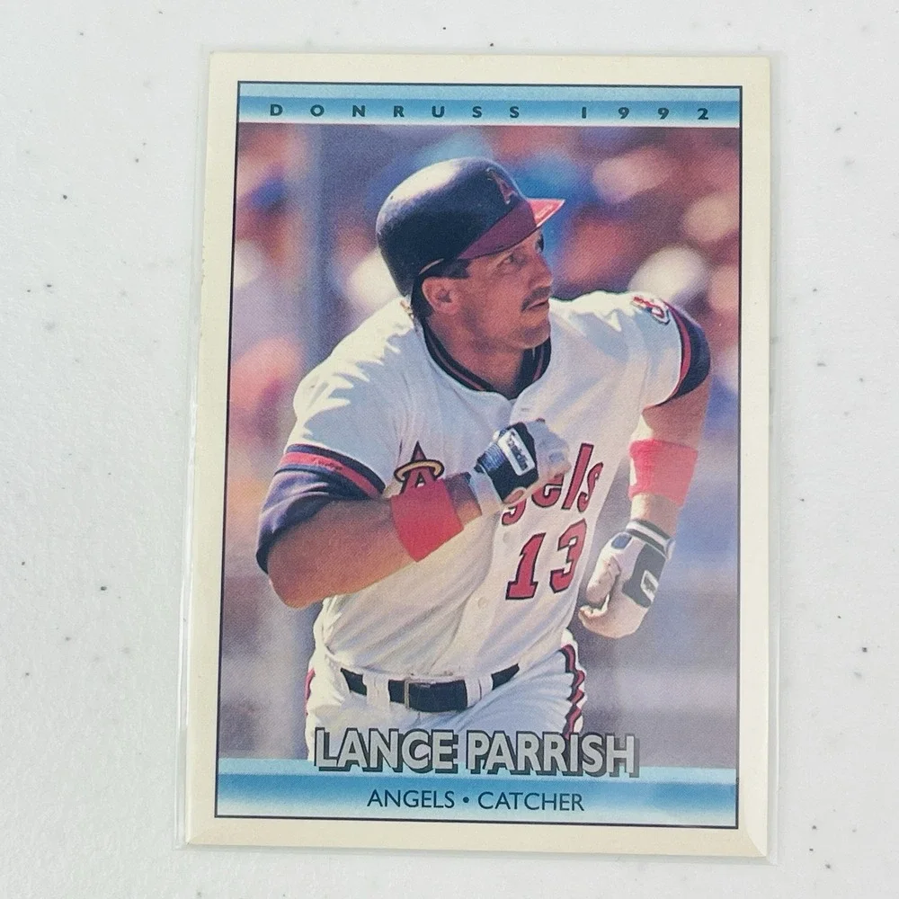 1992 Donruss Baseball Card 166 Lance Parrish Los Angeles Tigers MLB Trading Card